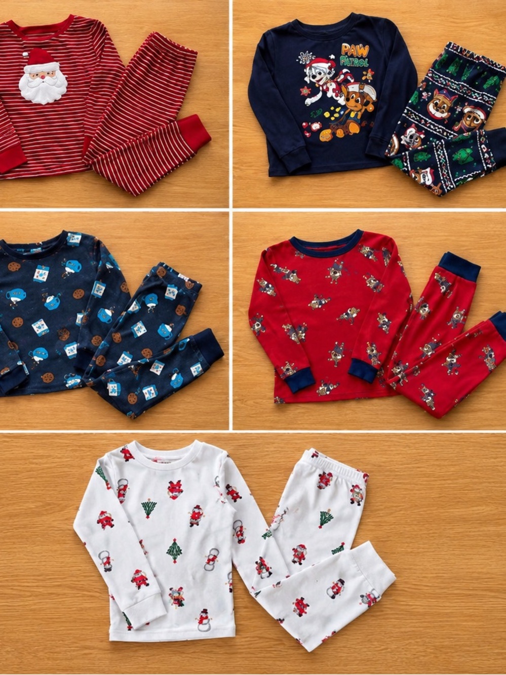 3T Christmas Pyjama Lot – 5 Sets
